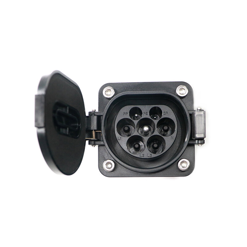 Chiefleed EV Socket IEC62196 Use for EU Brand Cars Charging J1772 EV Socket Connect to Type 1 EVS Without Cable 32A