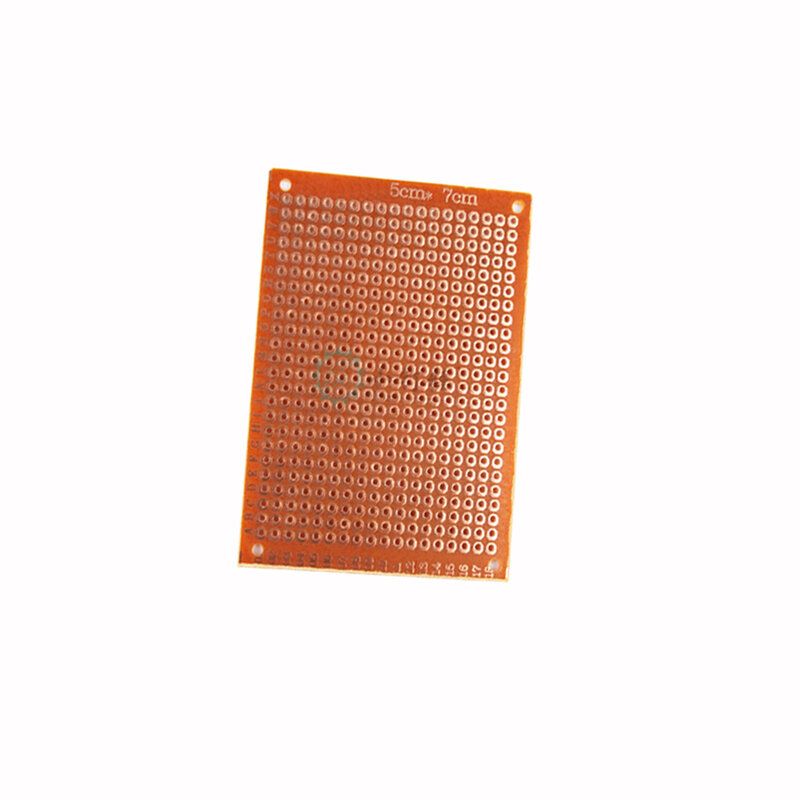 Placa de cobre de baquelita Experimental de un solo lado, placa de circuito amarillo, 10 piezas, 5x7, 5x7 MM