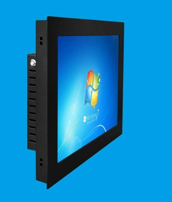 15.6 19. Ventilador de polegadas ip65 impermeável industrial touch screen sem apoio aço painel pc
