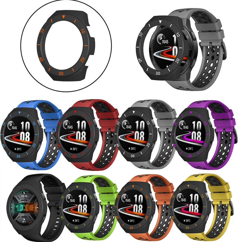 Uienie Tpu Beschermhoes Cover Voor Huawei Horloge GT2e Kleurrijke Pc Smartwatch Protector Shell Voor Hwawei Gt 2e Horloge Accessoires
