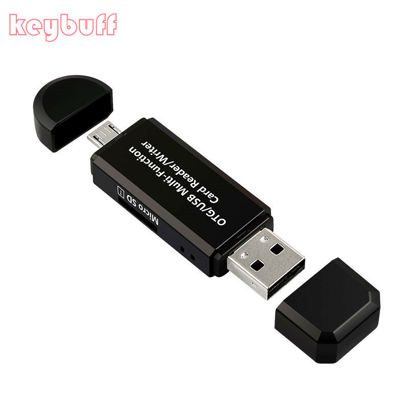 Adaptateur Micro USB OTG 2 en 1 USB 2.0, lecteur de cartes SD pour téléphone Android, tablette PC, appareil de lecture de cartes microsd
