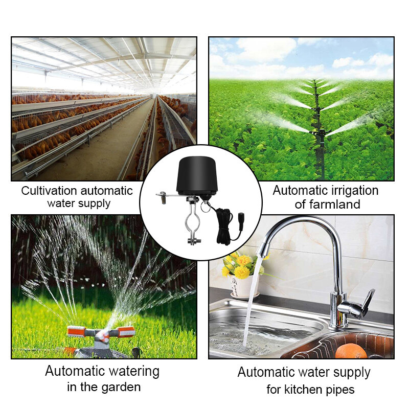 Tuya ZigBee Smart Wireless Control Gas Wasser Ventil Smart Home Automation Control Ventil für Gas Arbeit mit Alexa, google Assistent
