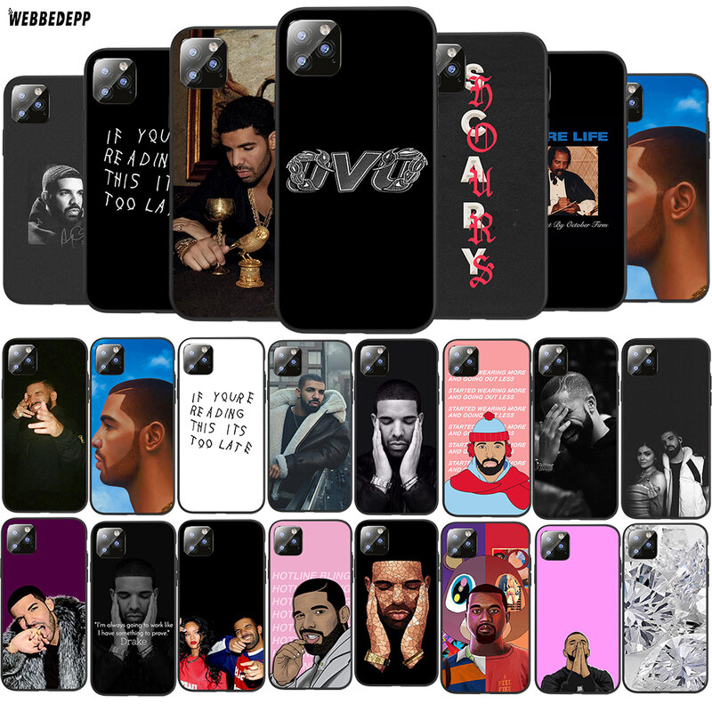 Drake capa de telefone tpu para apple iphone, iphone 6, 6s, 7, 8 plus, 5, 5S, se, x, xs, 11 pro max xr capa de silicone macio