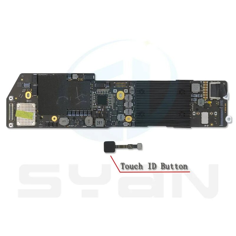 Carte mère pour Macbook Air 13.3 "A1932, 820-01521-A, 1.6GHz, 8 Go/128 Go, SSD, avec lecteur d'empreinte digitale