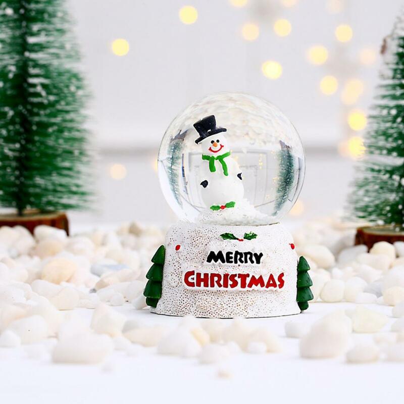 Glas Sneeuwbol Decoratieve Kerst Glas Sneeuwbol Ornament Miniatuur Sneeuwpop Glas Bal