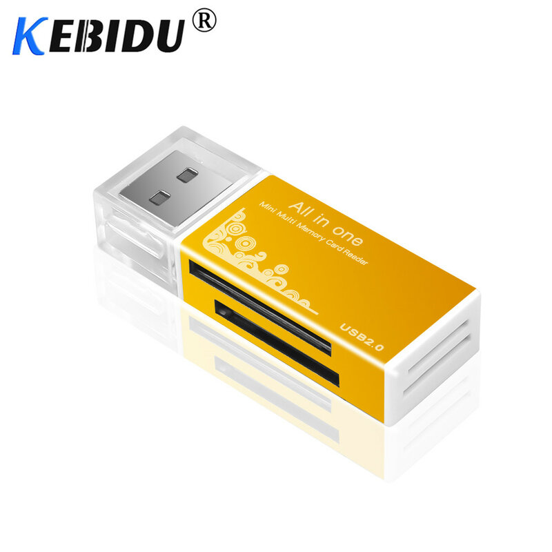 Kebidu-Lector de tarjetas de memoria USB 2,0, multisd/SDHC MMC/RS MMC TF/MicroSD MS/MS PRO/MS DUO M2, venta al por mayor