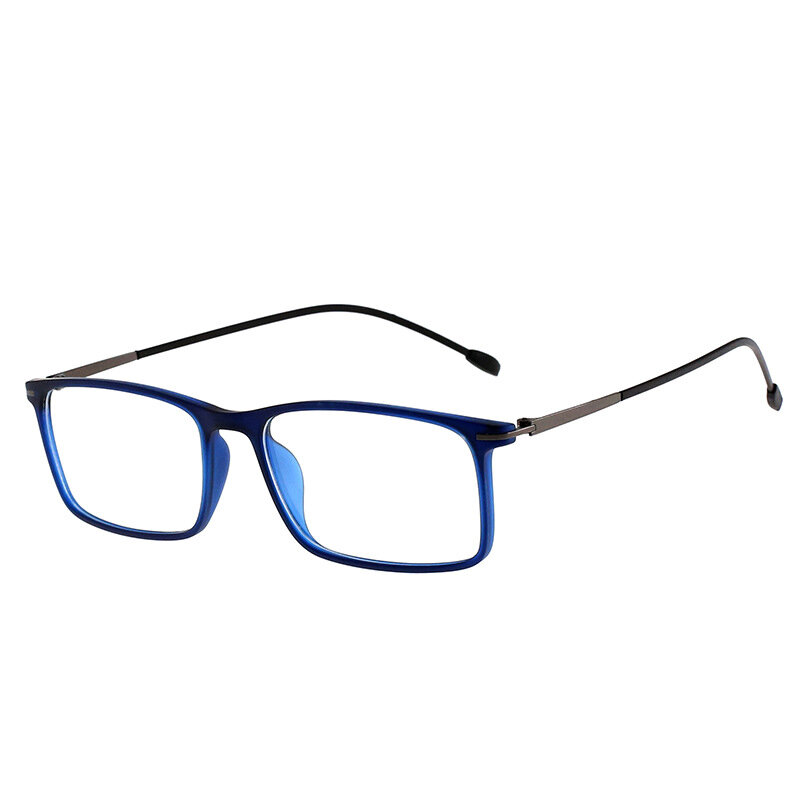 신제품 패션 브랜드 디자인 광학 안경 처방용 블루라이트 차단 Oculos 근시 다초점 렌즈 남성용 사각 프레임 안경, 블루 라이트 안경