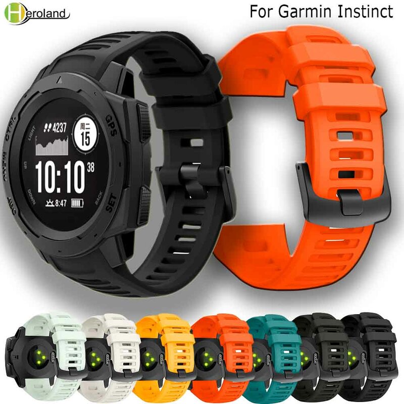 22mm cinturino in Silicone cinturino per orologio cinturino per Garmin inst(smart Watch Sport sostituzione orologi da uomo da donna
