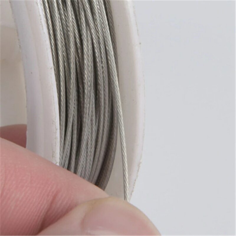 6-30M 0.3 - 1.0mm Stainless Steel Beaded Wire Tiger Tail Beading Wire For Jewelry Making Jewelry Finding Accessories