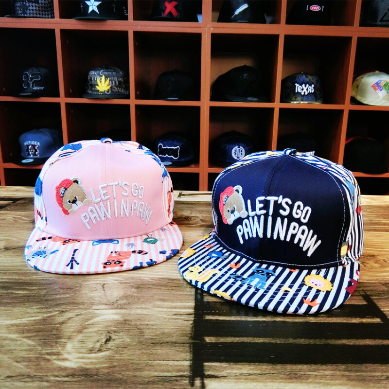 قبعات بيسبول الأطفال السفر ظلة لطيف الهيب هوب القبعات الفتيان والفتيات قبعة الأداء الأكثر مبيعا قبعات الموضة