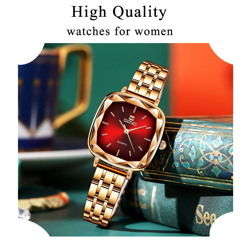 2022 Vierkante Horloges Voor Vrouwen Mode Quartz Horloge Luxe Montre Femme Moda Reloj Mujer Relogio Feminino Dropshipping Regalos
