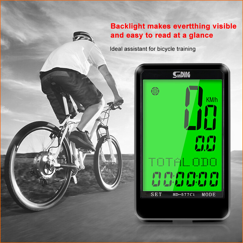 Impermeabile Ciclocomputer LCD Display DIGITALE GPS Bike Computer Senza Fili Bicicletta Tachimetro Misuratore di Potenza Accessori Per il Ciclismo