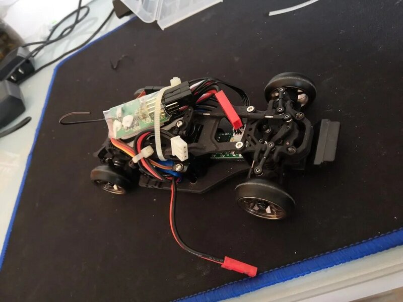Engranaje de dirección de brazo de Metal para coche de control remoto, carro de Mosquitos de MINI-Q, tracción en las cuatro ruedas, HGD1