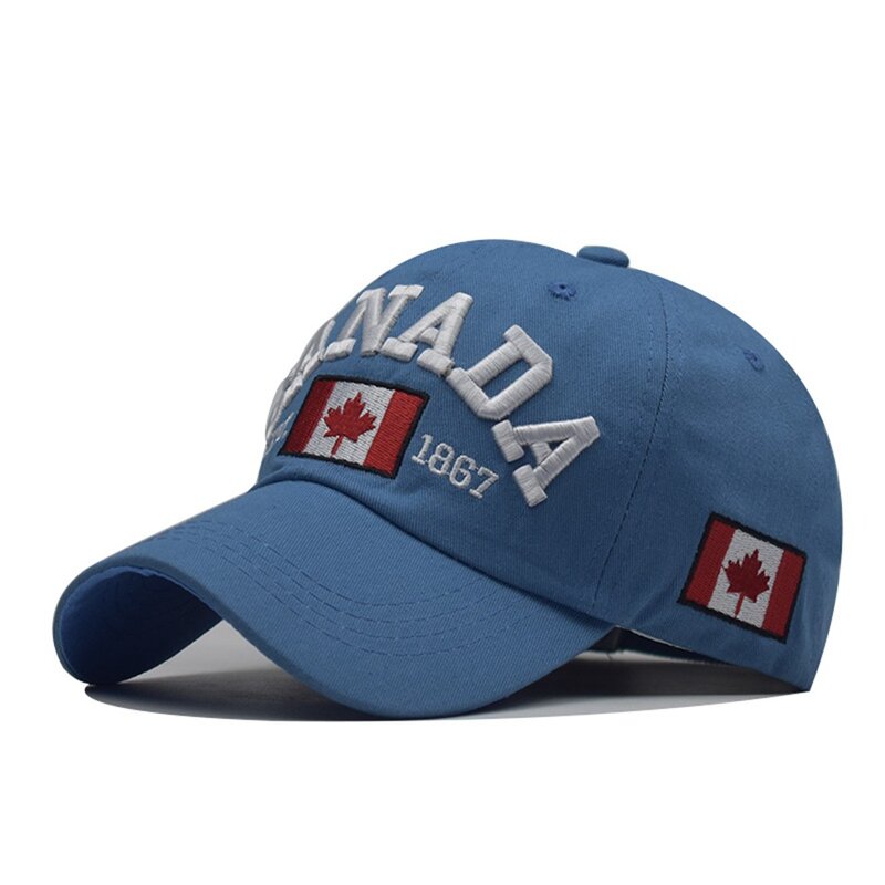 I love canada New Washed Cotton Baseball Cap Snapback Hat For Men Women Dad Hat Embroidery Casual hats Casquette Hip Hop Caps