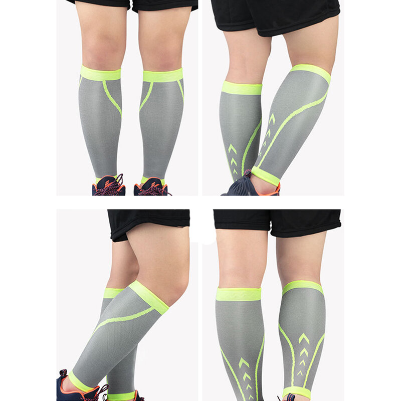 Proteção esportiva bezerro manga compressão respirável meias perna engrenagem protetora spslf20022