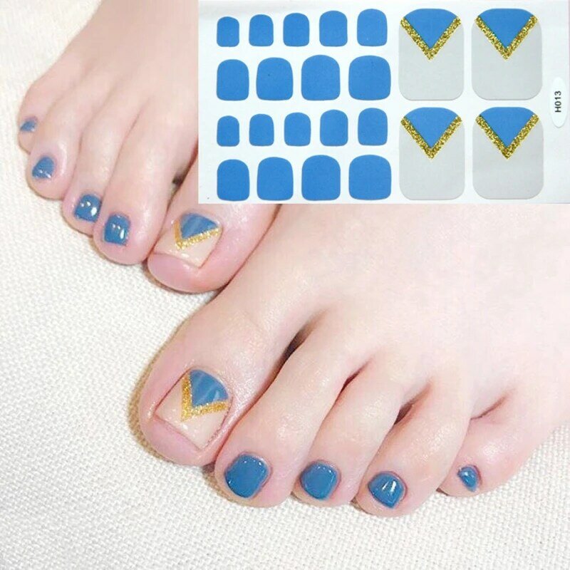 Cute Foot stickers Nail Stickers Women Bronzing Nail stickers Flower Leaf Nail Art Foil Decorations Slider Manicure Watermark