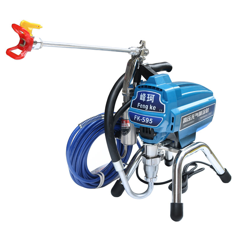 Professional Airless พ่นเครื่อง Professional Airless Spray Gun 2600W 2.6L Airless Paint Sprayer 595เครื่องจิตรกรรมเครื่องมือ