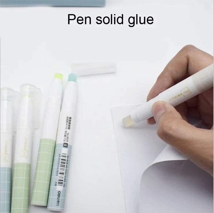 1+4pcs/set Pen type solid glue creative office 1pc pen solid glue stick with 4pcs Glue Stick Refills primary school manual glue