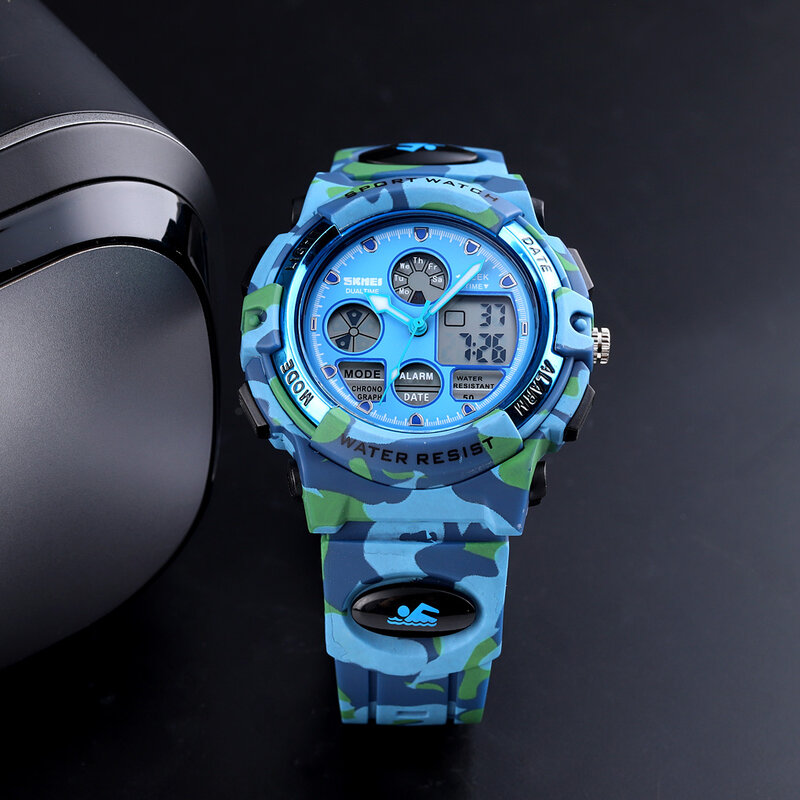 Mode Sport Waterdicht Kinderen Horloges Voor Meisje Jongens Skmei Merk Digitale Led Alarm Chrono Student Klok Horloges Relogio