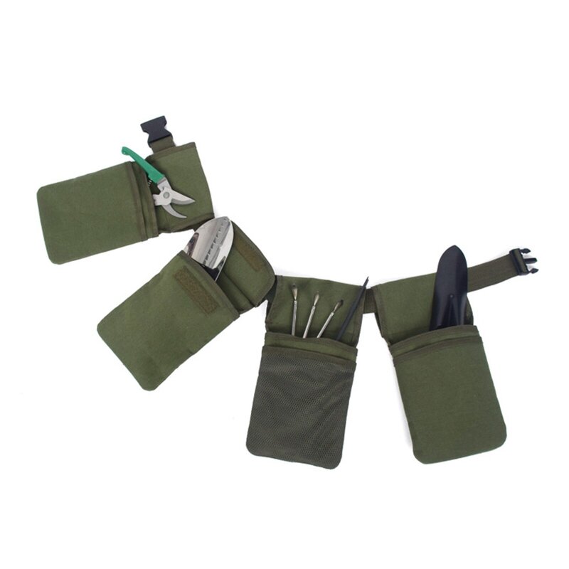 Bolsa de almacenamiento para herramientas de jardín, delantal de cintura con bolsillos, Kit de jardinería de reparación al aire libre, organizador del hogar