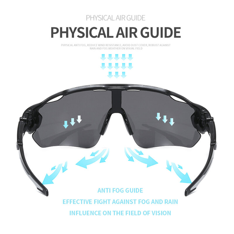 Óculos de sol polarizados para homens e mulheres, óculos esportivos, óculos de corrida, óculos de proteção UV 400