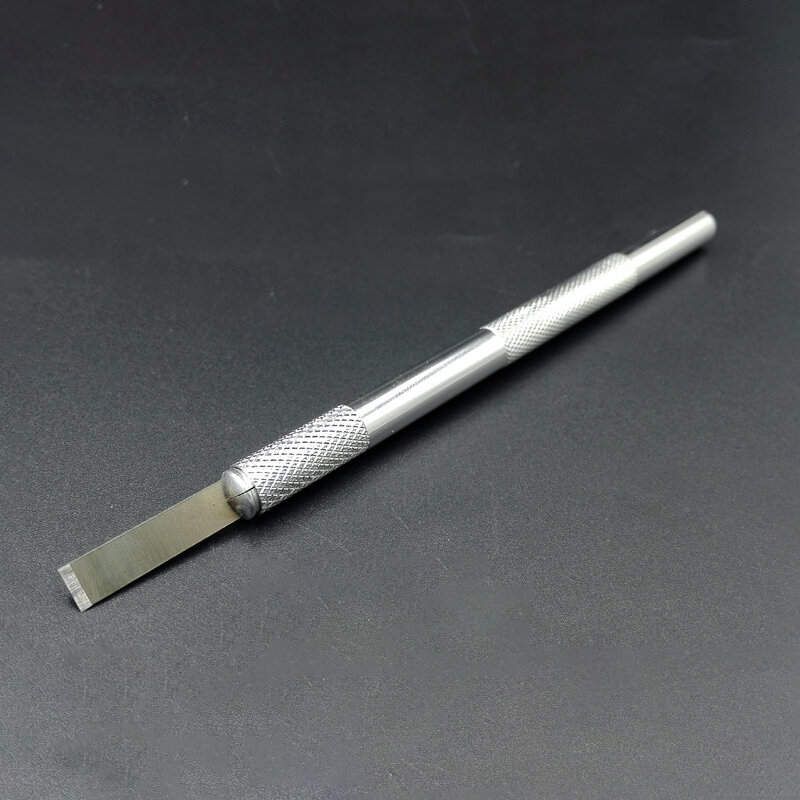 SAYTL Rubber Shovel Glue Knife Flat Metal Blade Set Knife Kit UV Glue Knife Remover for Mobile Phone Screen Repair Tools Kit