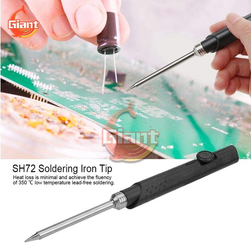 Mini SH72 Soldering Iron 65W Fast Heating Adjustable Temperature Portable Electric Welding Tool DC 12V-24V SH Soldering Iron Tip