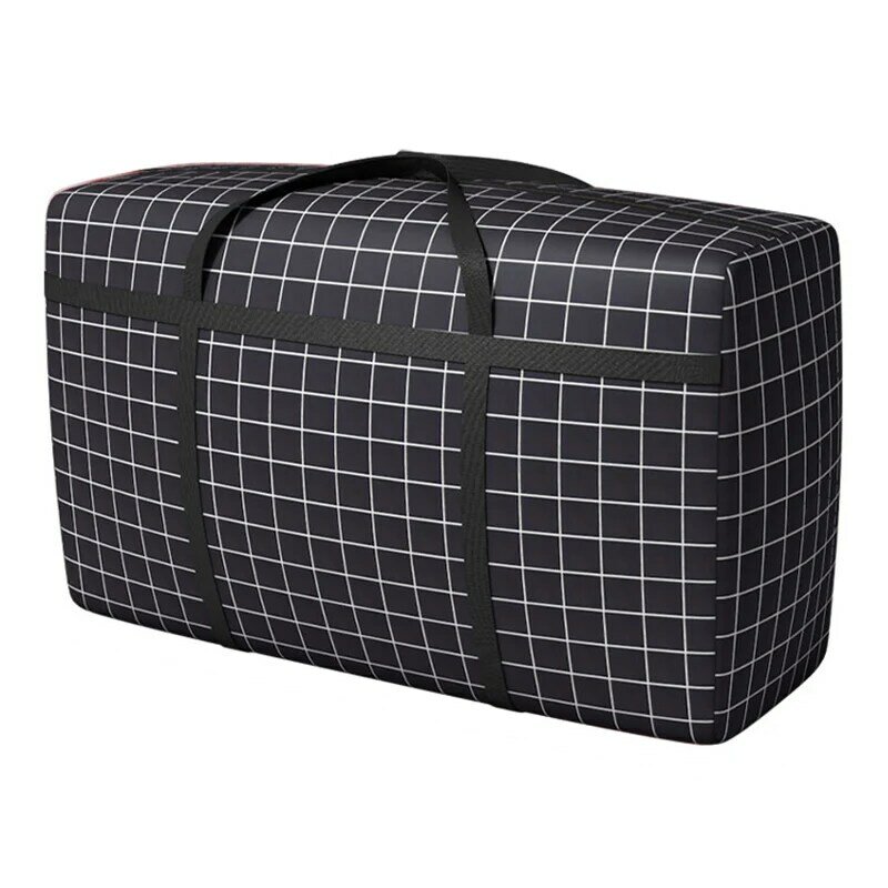 Bolsa de equipaje plegable impermeable, bolsas de almacenamiento de ropa de viaje con cremallera, engrosada, a prueba de humedad, embalaje móvil, bolsa de lona portátil