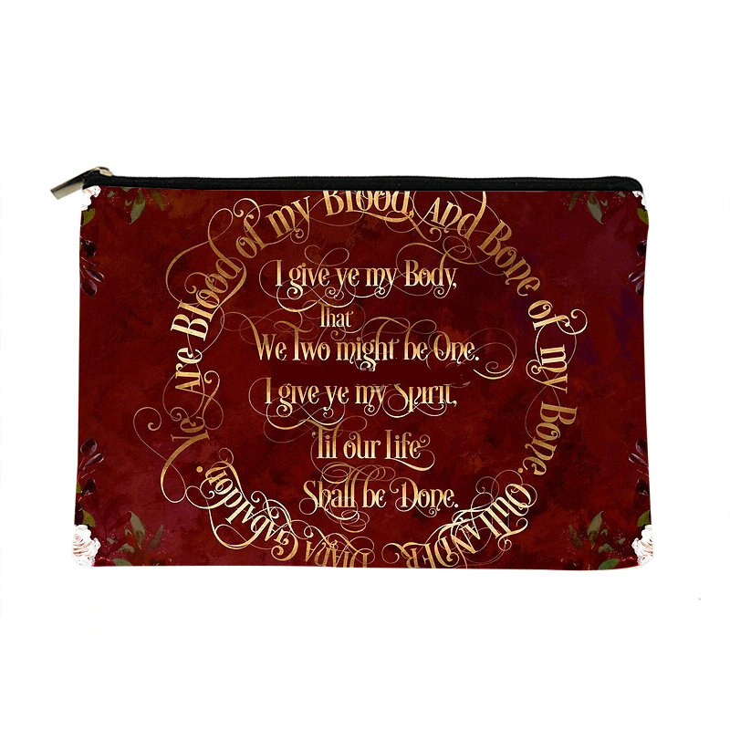 Donne tartan SASSENACH Outlander Make up bag moda donna cosmetici Organizer Bag per viaggi borsa di stoccaggio colorata per borsa da donna