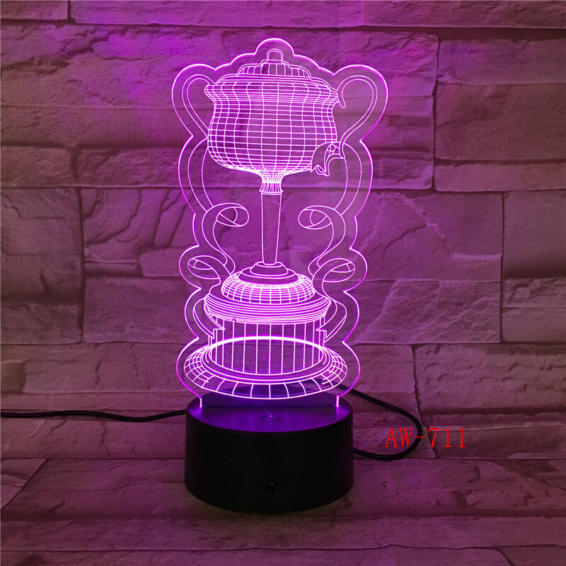 New Style Lights Desgin Colorful 3D Visual Touch Desk Table Light lamp Creative led night light Office Light AW-711