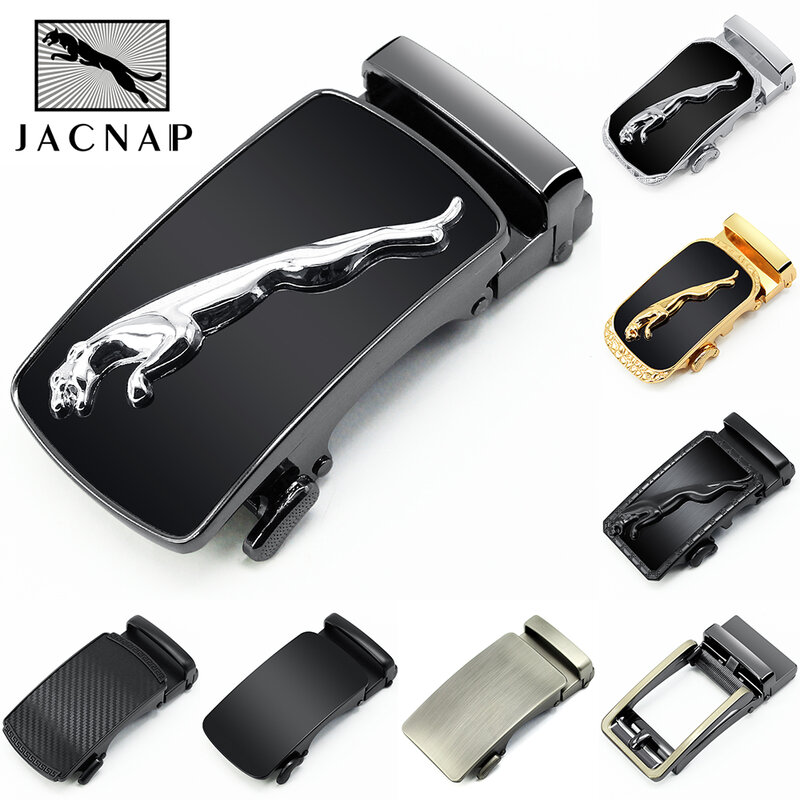 JACNAIP-hebilla de cinturón de Metal para hombre, cabeza de trinquete, accesorios de cinturón de negocios, hebilla de cinturón automática, 3,6 CM de ancho