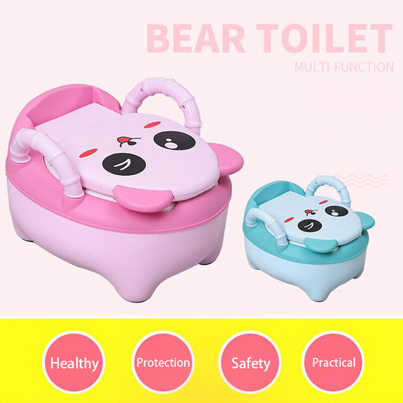 Baby Pot bambini addestramento vasino sedile del water bambini Cartoon Panda toilette Trainer portatile da viaggio orinatoio comodi vasi con schienale