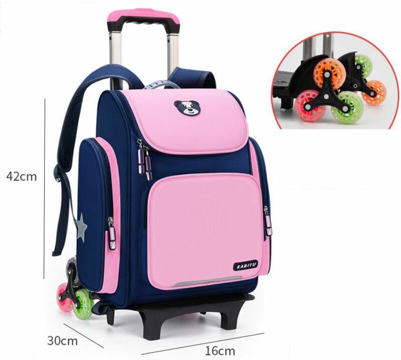 Kinder Schule Roll rucksäcke tasche für kinder Schule rucksack Auf rädern Für Mädchen Rädern Schule Trolley taschen Für Jungen