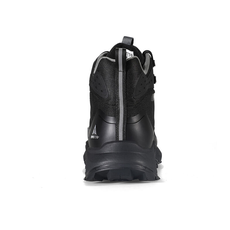 HUMTTO แพลตฟอร์มรองเท้าสำหรับชายฤดูหนาวยางทำงานบุรุษข้อเท้าสีดำยุทธวิธีรองเท้าผ้าใบ Designer รองเท้า Man