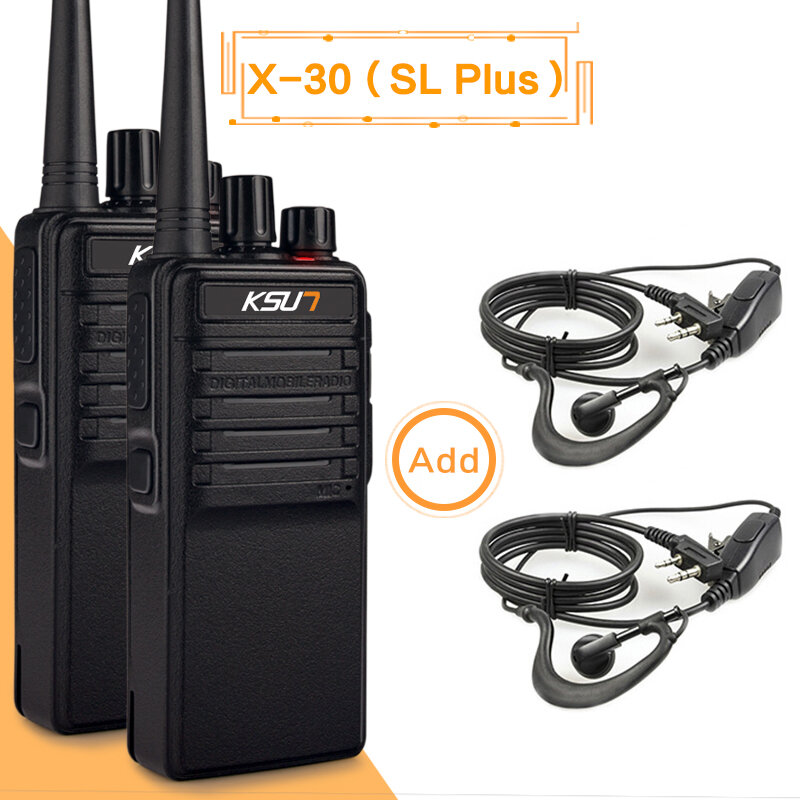 Livraison gratuite Nouveau KSUN X-30PLUS Portable Radio Walperforé Talkie 5W 16CH UHF Radio Bidirectionnelle Interphone Transcsec Mobile