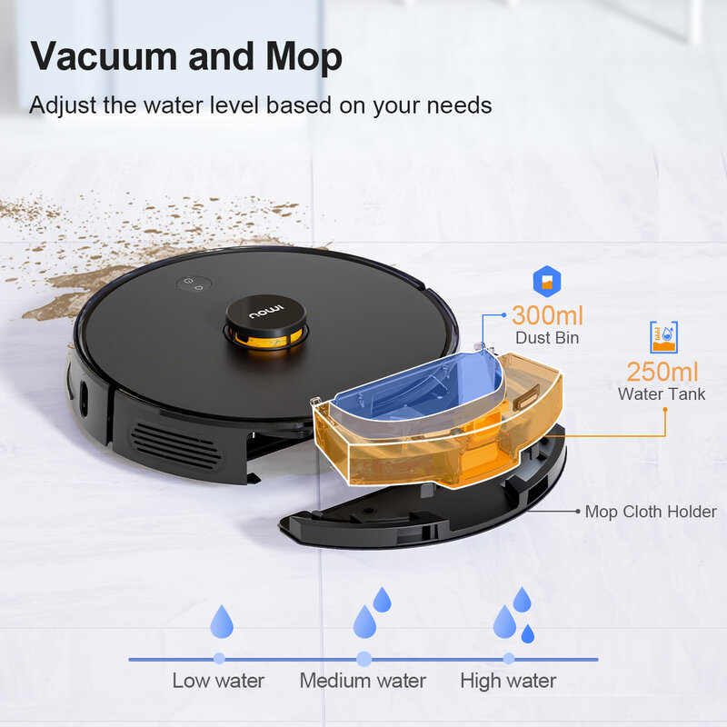 IMOU Self-empty Vacuum Cleaner Robot Smart Charging Hands-free Cleaning With Auto Dirt Disposal Base Mop and Vacuum All in One