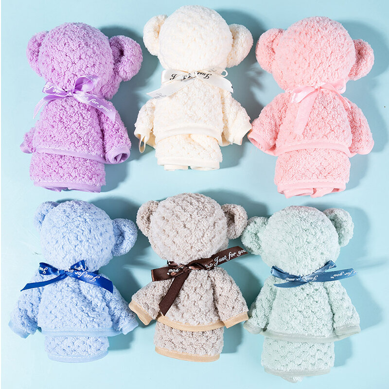 Toallas de felpa de conejo para bebé, paño absorbente de lana de Coral con diseño de piña y enrejado, 30x30cm