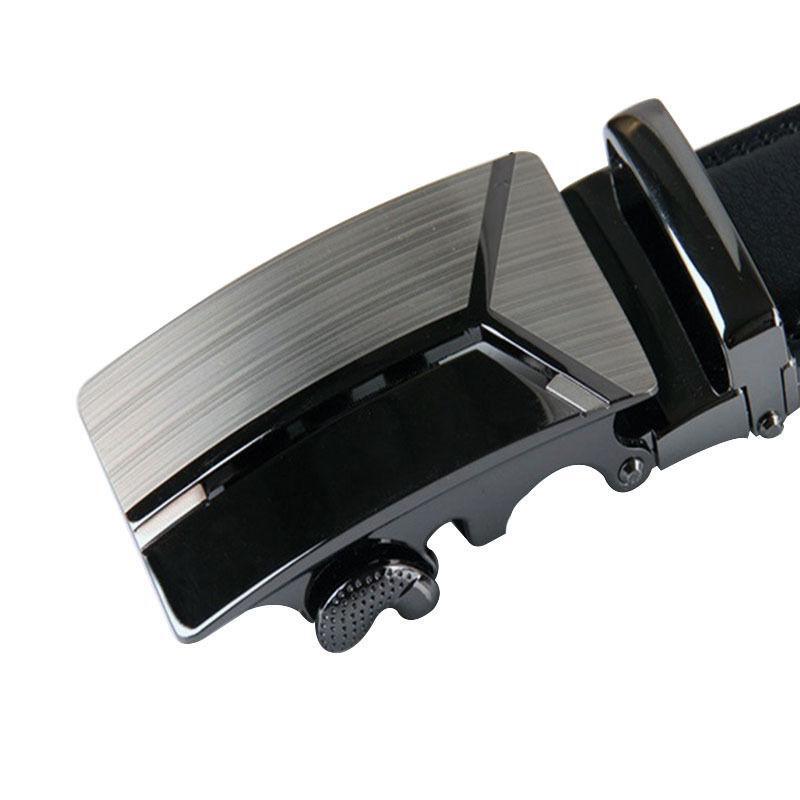 Hebilla de cinturón de cuero automática de aleación para hombre, cinturones de cintura de trinquete, hebillas para cinturones de negocios