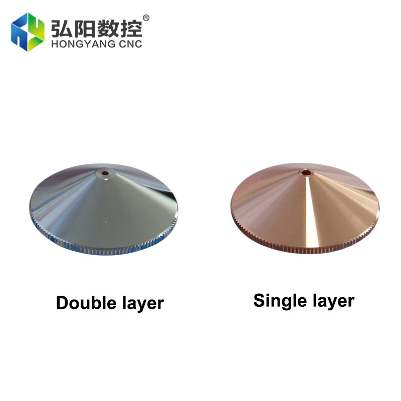 Testa di taglio Laser a fibra diametro 32mm più ugello per saldatrice CNC diametro singolo e doppio strato 0.8-6.0 filetto 14mm