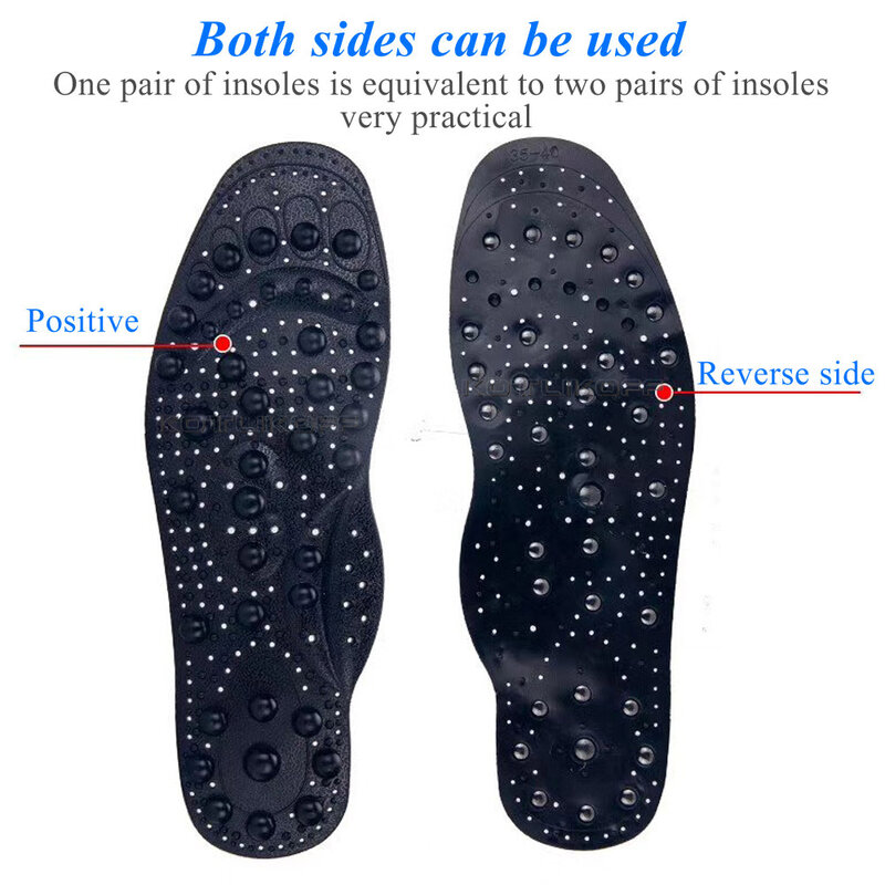 KOTLIKOFF Enhanced อัพเกรด68แม่เหล็กนวดพื้นรองเท้าเท้าจุดฝังเข็ม Therapy Insole เบาะรองนั่ง Body Detox Slimming Magnetic
