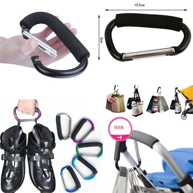 7 цветов, аксессуары для детской коляски, крючок-органайзер для детской коляски, крючки для покупок, аксессуар для детской коляски