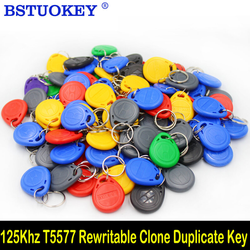 100Pcs กันน้ำ EM4305 T5577สำเนา Rewritable Writable Rewrite Duplicate RFID ID ความใกล้เคียง Token Key Keyfobs แหวน Clone รถ