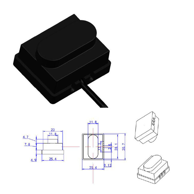 Taidacent XKC-001A bezdotykowy czujnik fotoelektryczny na podczerwień czujnik zbliżeniowy czujnik pozycji rozproszony czujnik zbliżeniowy