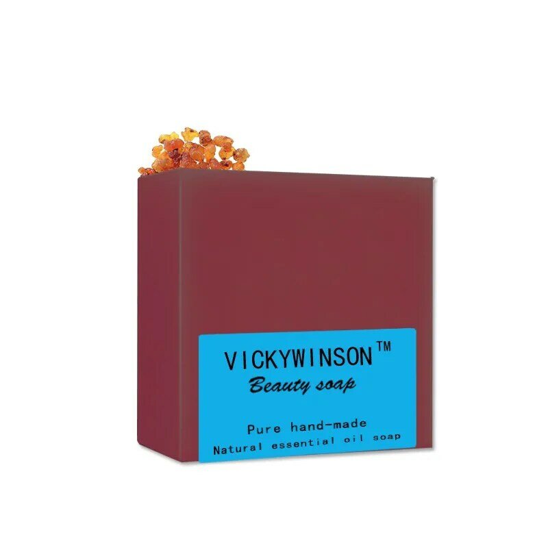 Vickywinsonアンチエイジングしわエッセンシャルオイル手作り石鹸100グラム皮膚の老化を防止健康維持保湿スキンスムーズ