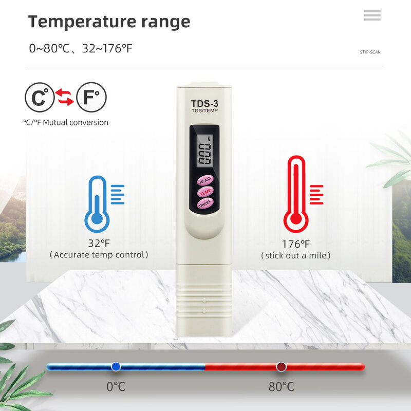 Tragbare Stift Tragbare Digitale Wasser Meter Filter Mess Wasser Qualität Reinheit Tester TDS Meter 15% Off