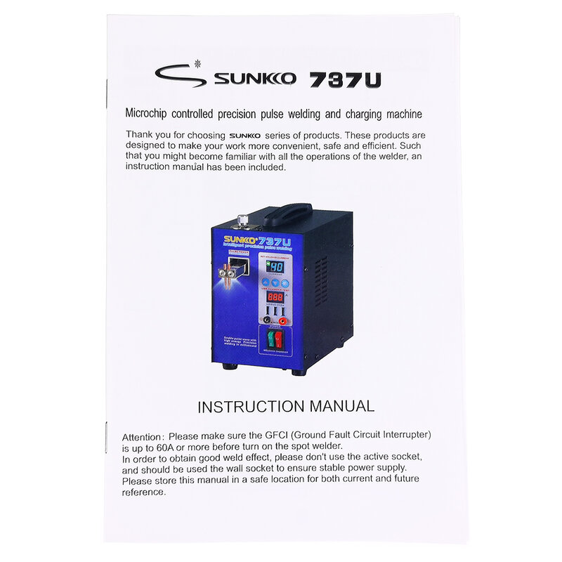 SUNKKO737U-batería de litio 18650 para el hogar, máquina de soldadura por puntos, carga de energía móvil, pequeño tesoro