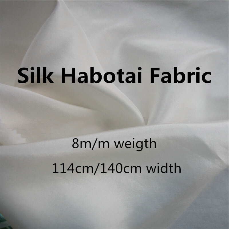 Tecido para roupas, forro em seda, cor branca e natural, 8m/m, peso 114cm, 140cm de largura, sensação suave