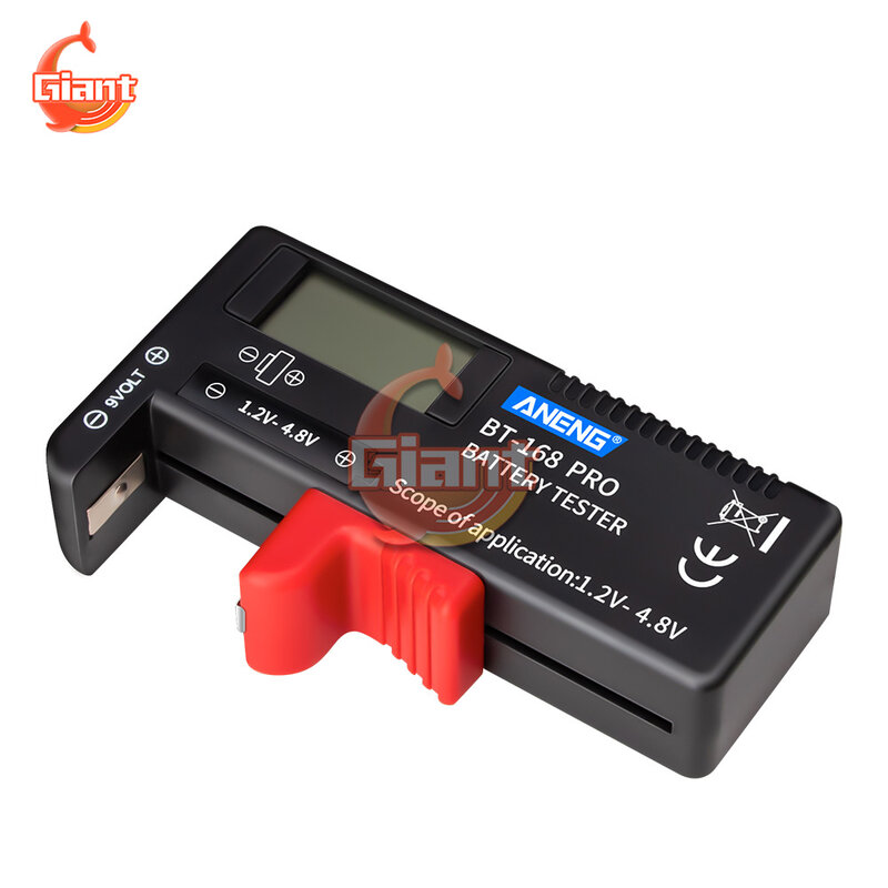 BT168 Pro Digital Display Battery Tester Can Measure 18650 Batteries Capacity Detector 9V 1.5V Battery Tester Voltage Meter Tool