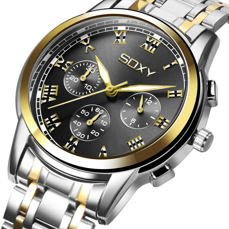 メンズ腕時計メンズ腕時計ビジネス高級ステンレス鋼腕時計男性軍のスポーツレロジオmasculinoリロイhombre 2020 新