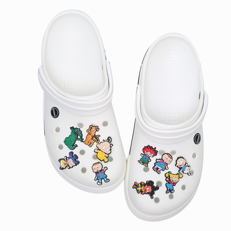 New product 1pc shoe decoration/croc shoe charms/shoe accessories for clogs kids school gift fit wristband croc jibz
